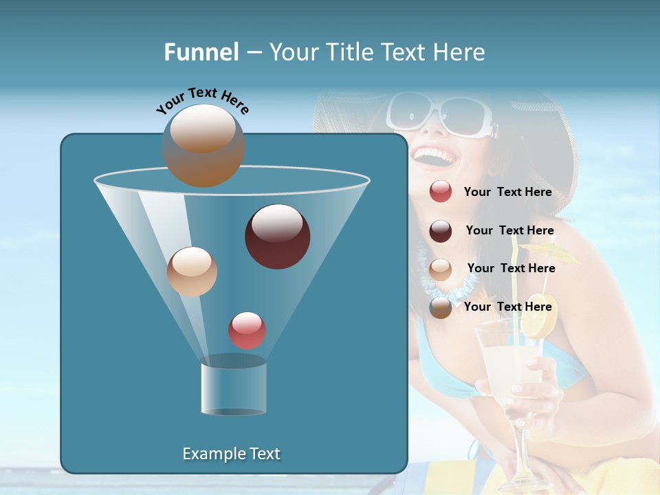 Straw Ocean Yellow PowerPoint Template