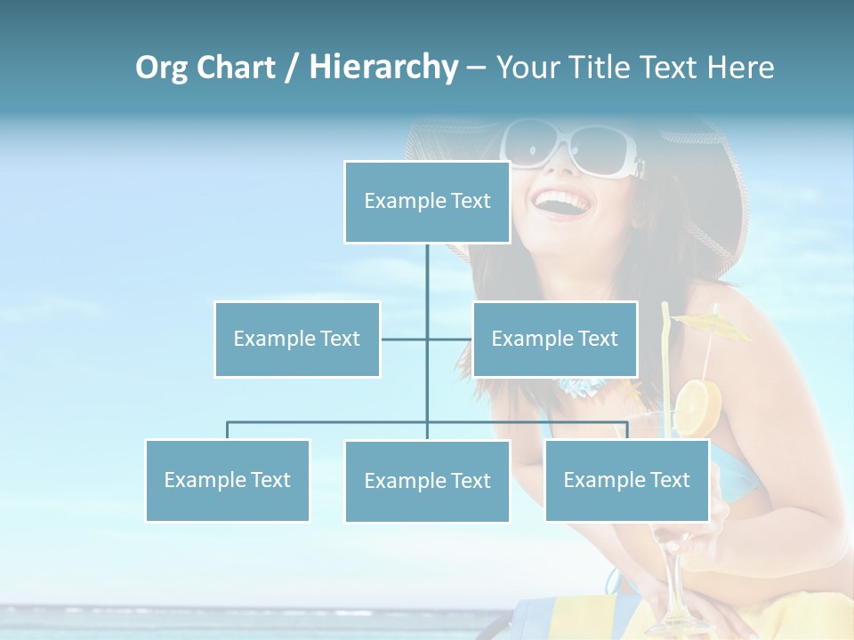 Straw Ocean Yellow PowerPoint Template