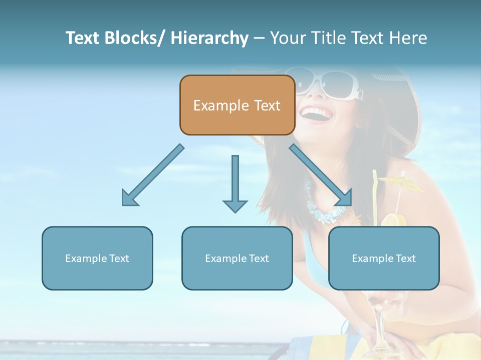 Straw Ocean Yellow PowerPoint Template