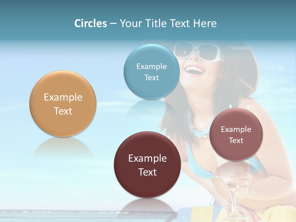 Straw Ocean Yellow PowerPoint Template