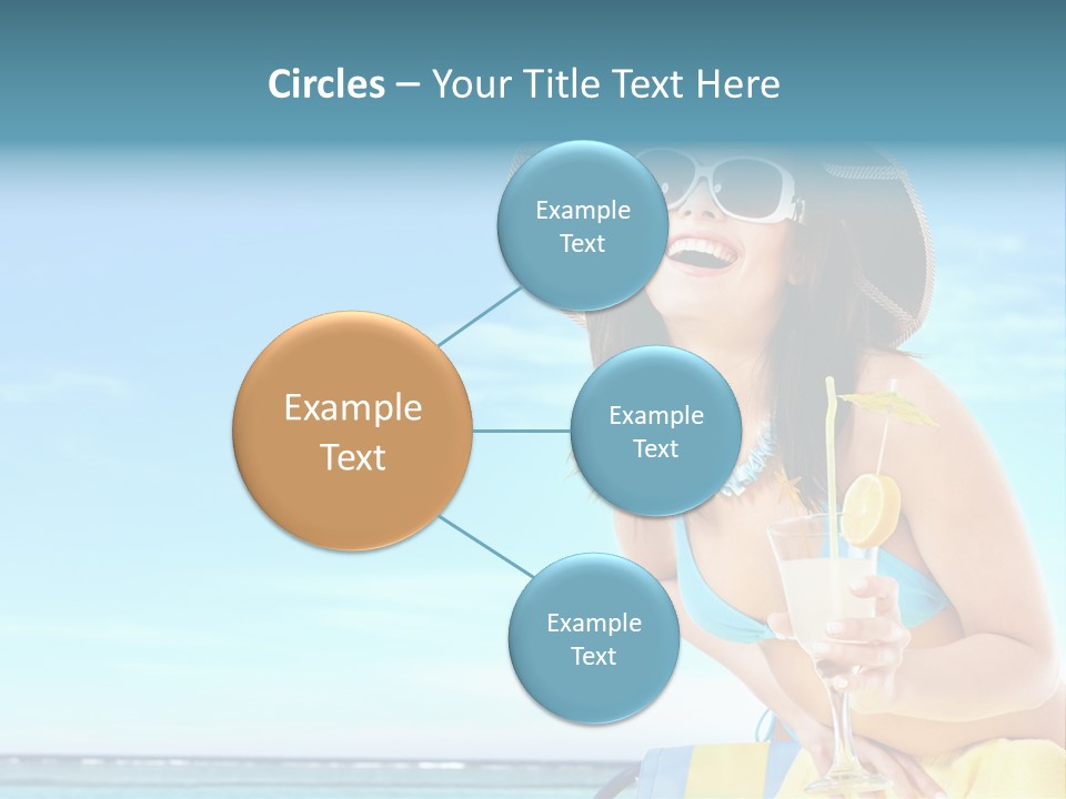 Straw Ocean Yellow PowerPoint Template