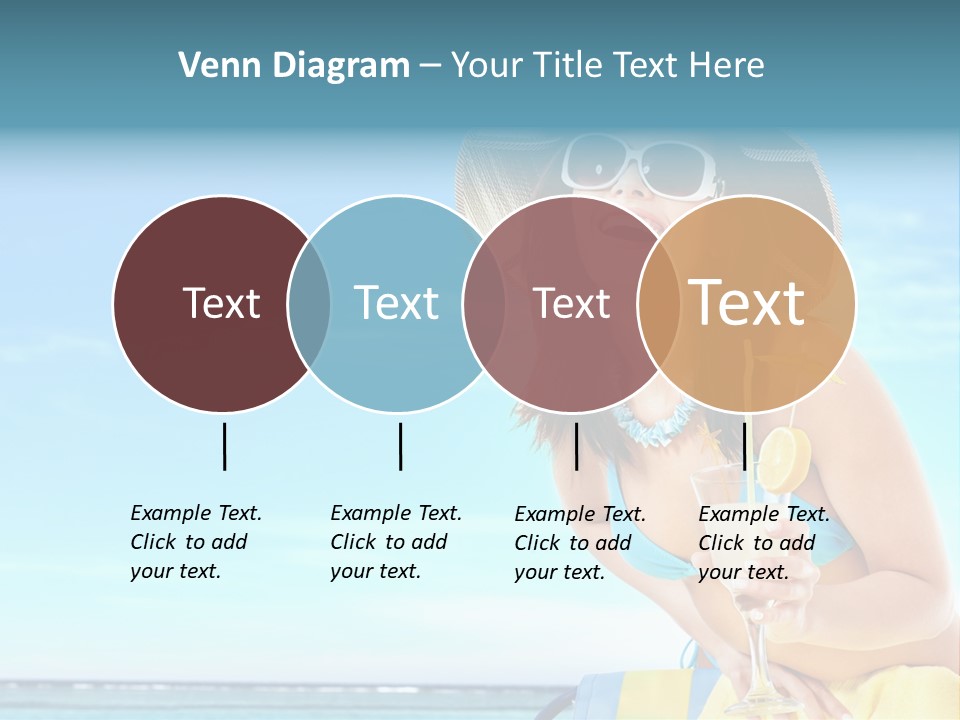 Straw Ocean Yellow PowerPoint Template