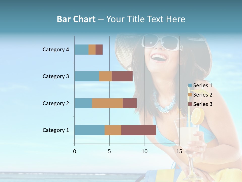 Straw Ocean Yellow PowerPoint Template