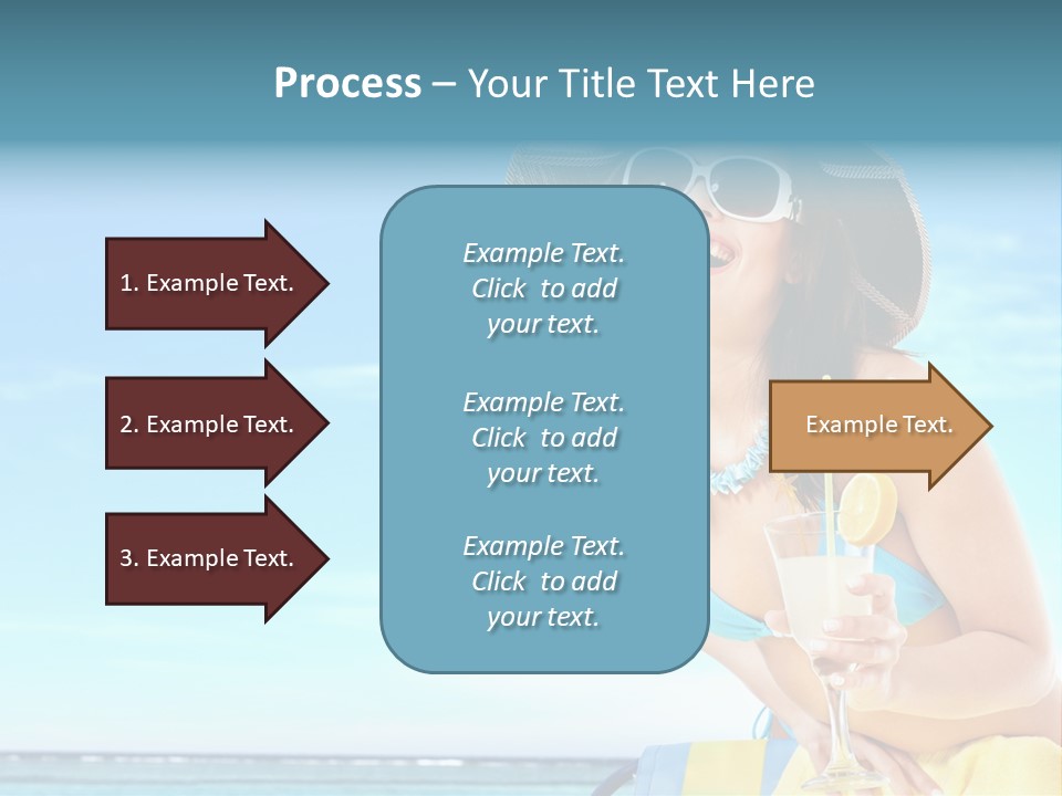Straw Ocean Yellow PowerPoint Template
