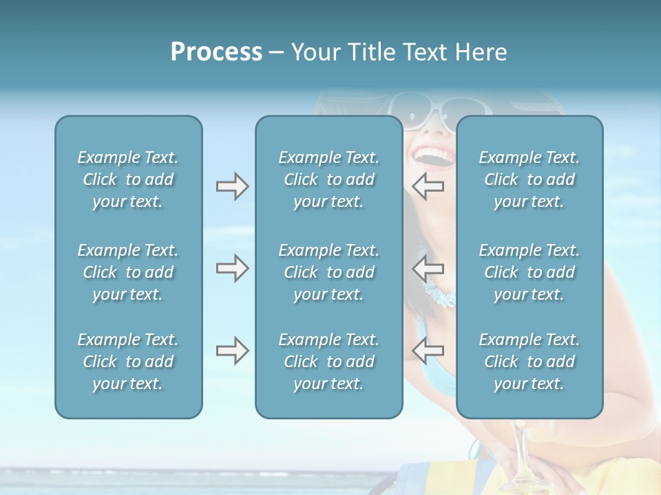 Straw Ocean Yellow PowerPoint Template
