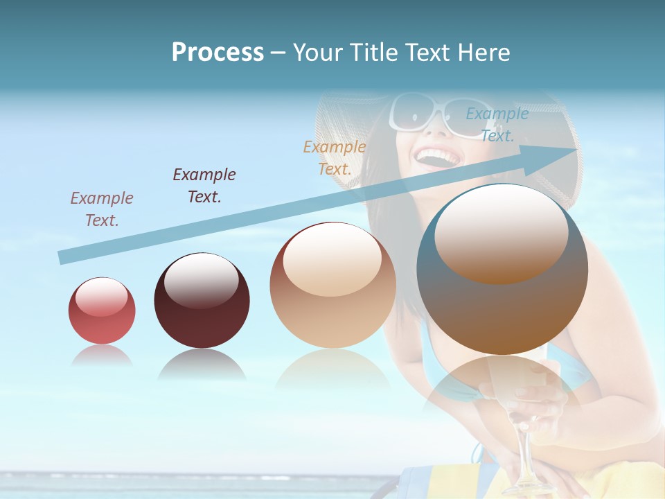 Straw Ocean Yellow PowerPoint Template