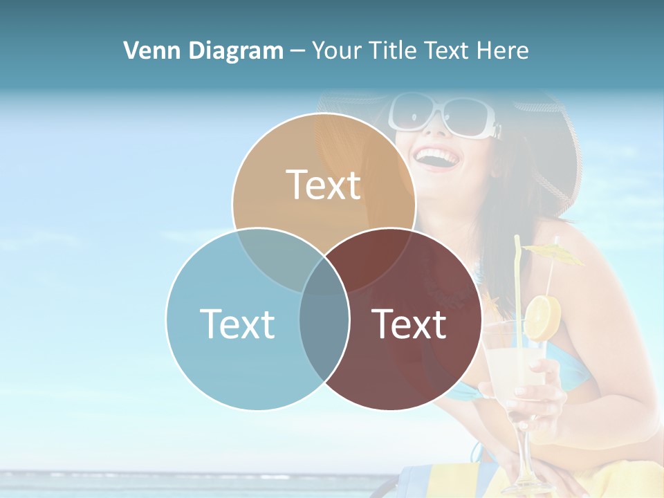 Straw Ocean Yellow PowerPoint Template