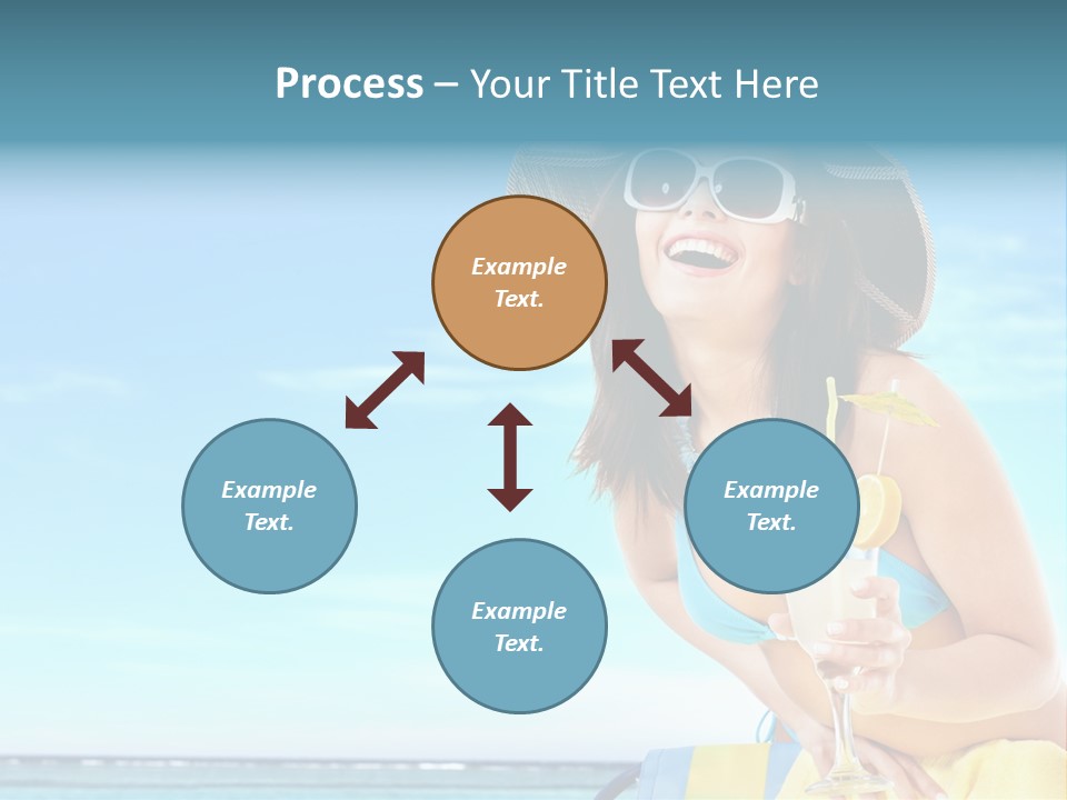 Straw Ocean Yellow PowerPoint Template