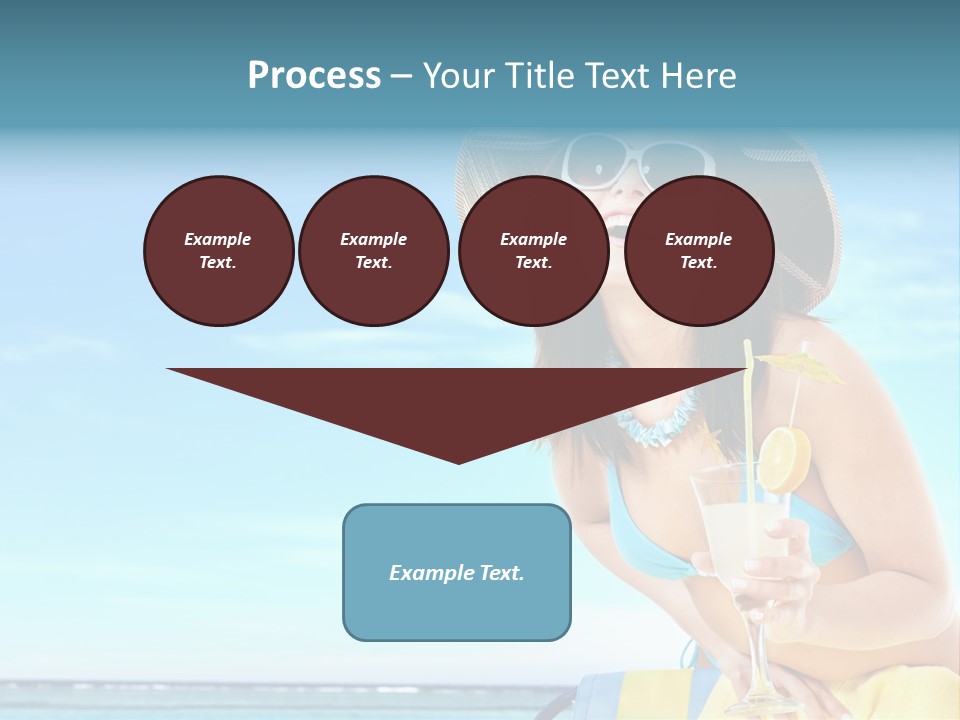 Straw Ocean Yellow PowerPoint Template