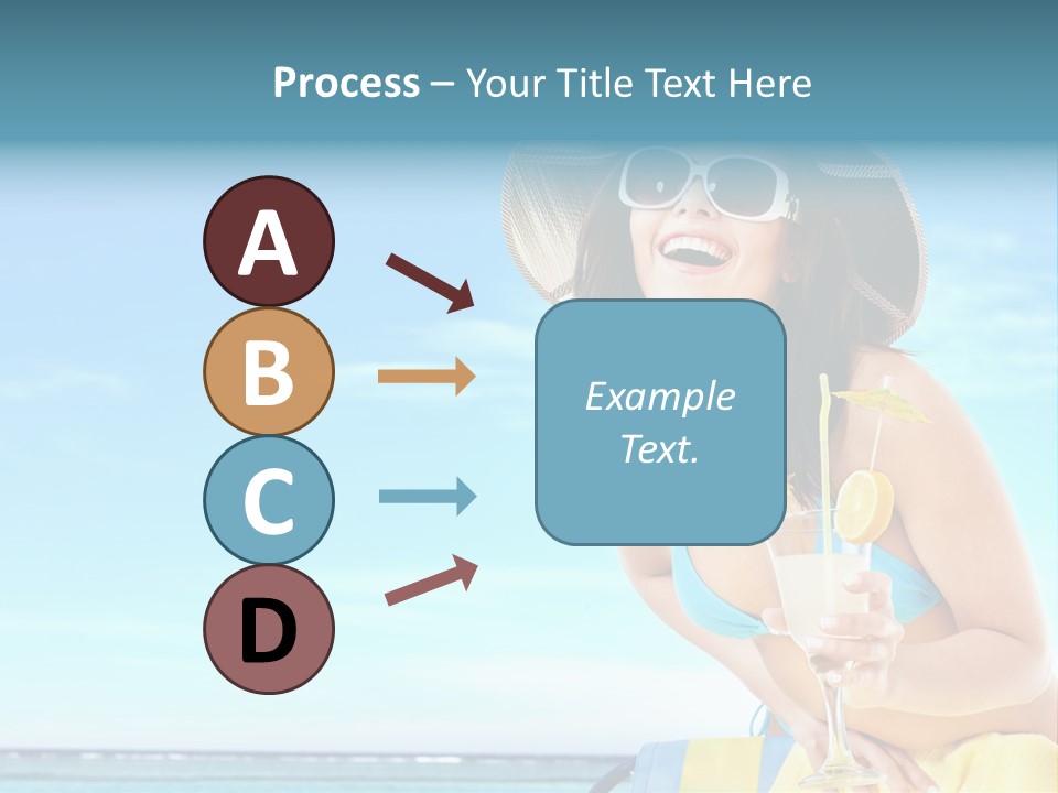 Straw Ocean Yellow PowerPoint Template