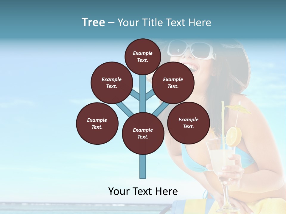 Straw Ocean Yellow PowerPoint Template