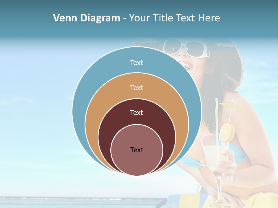 Straw Ocean Yellow PowerPoint Template
