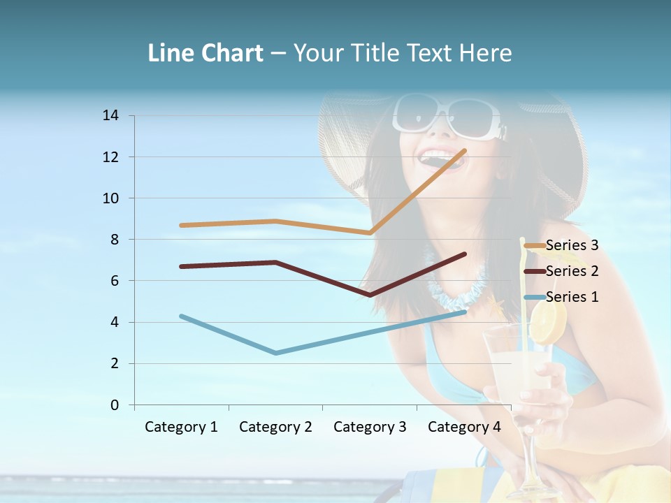 Straw Ocean Yellow PowerPoint Template