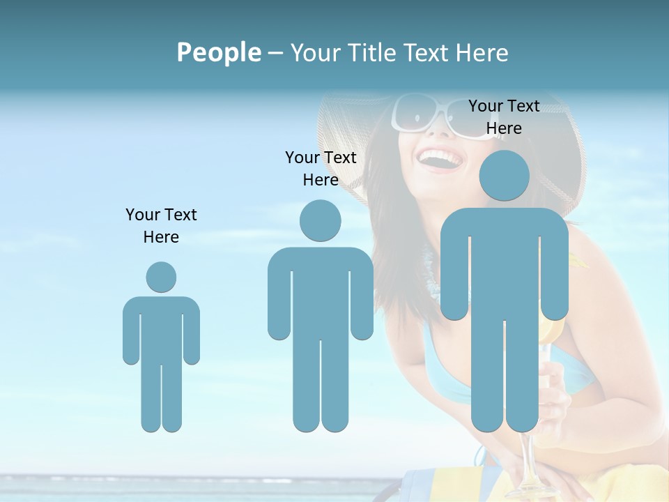 Straw Ocean Yellow PowerPoint Template