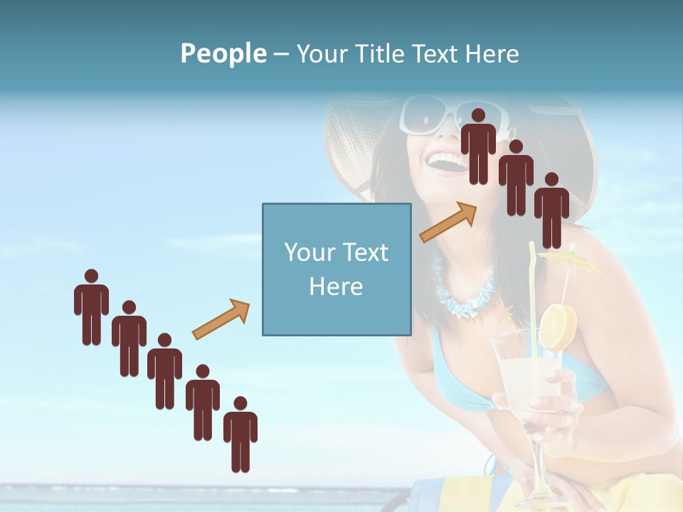 Straw Ocean Yellow PowerPoint Template