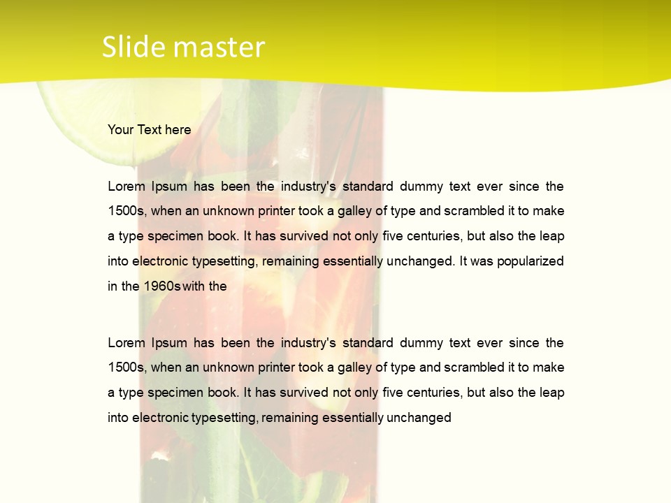 Latin Beverage Ice PowerPoint Template