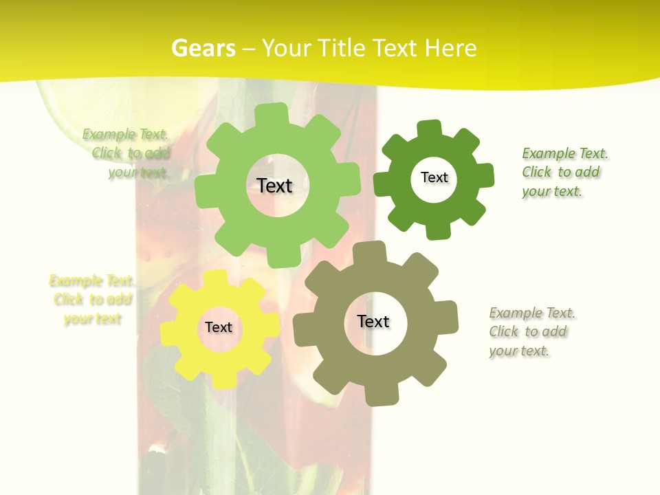 Latin Beverage Ice PowerPoint Template