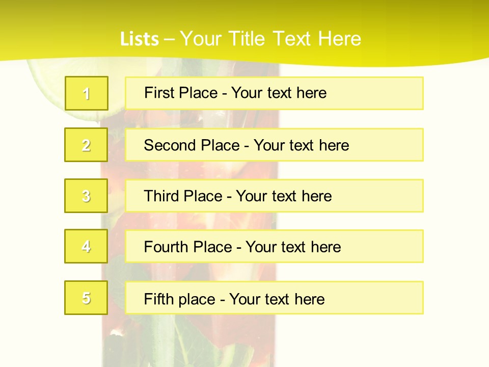 Latin Beverage Ice PowerPoint Template