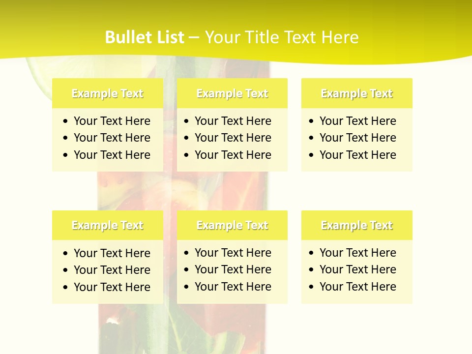 Latin Beverage Ice PowerPoint Template