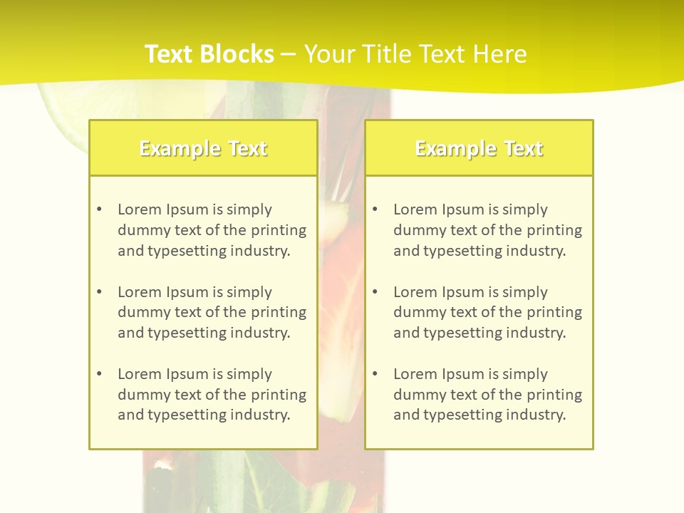 Latin Beverage Ice PowerPoint Template
