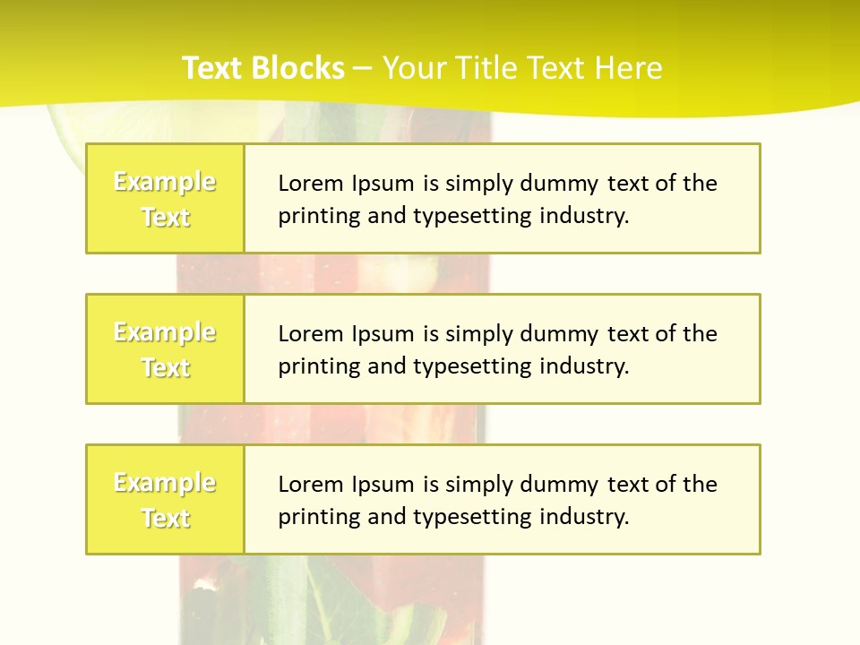 Latin Beverage Ice PowerPoint Template