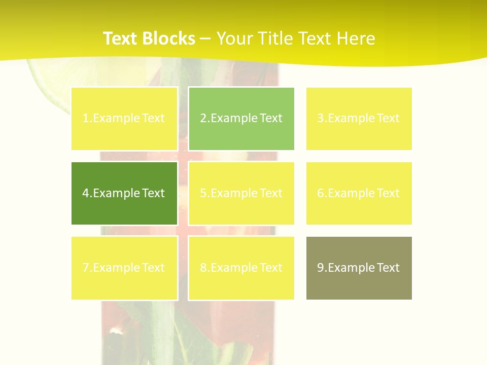 Latin Beverage Ice PowerPoint Template