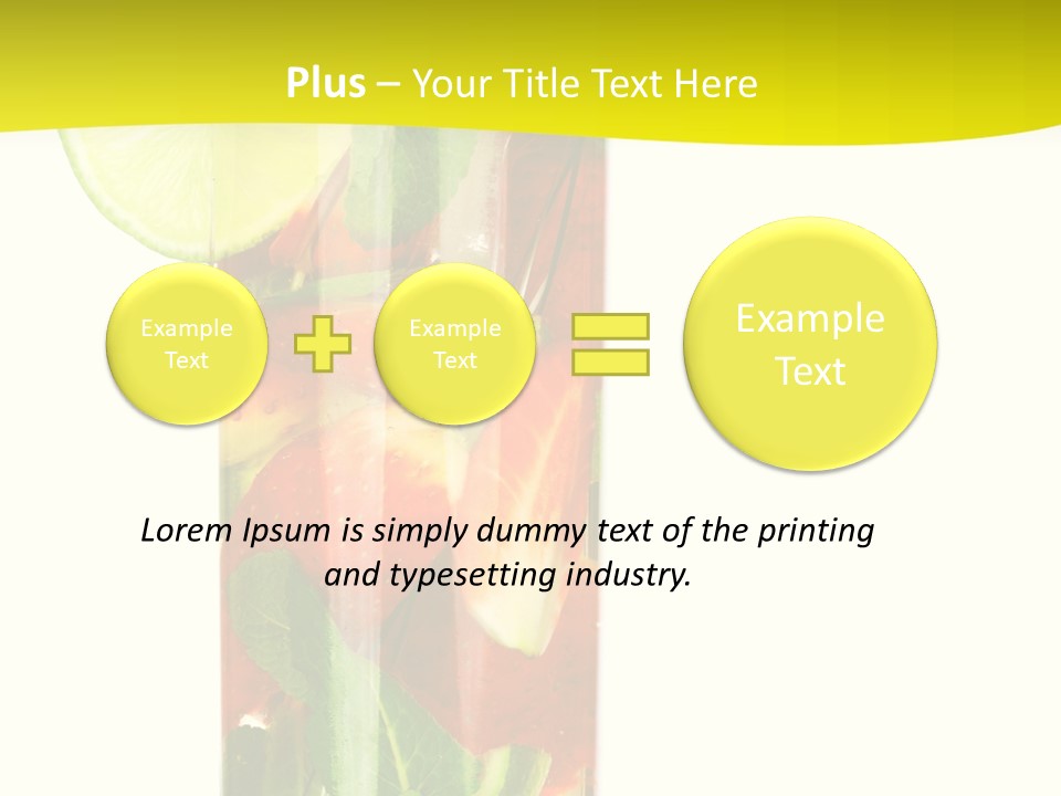 Latin Beverage Ice PowerPoint Template