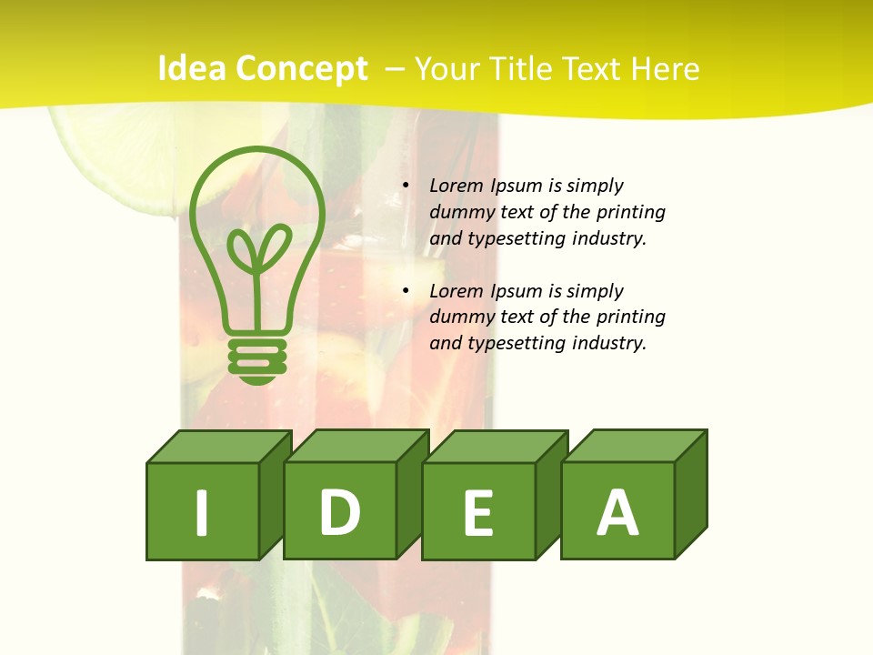 Latin Beverage Ice PowerPoint Template