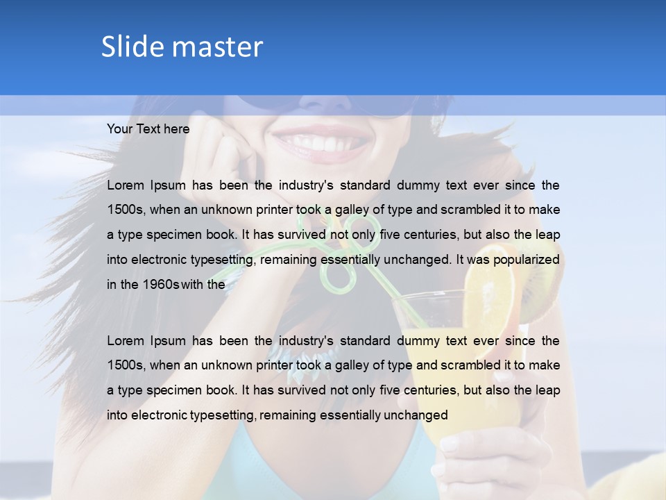 Citrus Holiday Juice PowerPoint Template