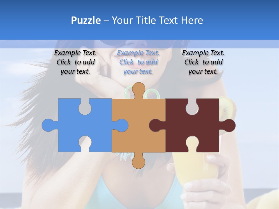 Citrus Holiday Juice PowerPoint Template