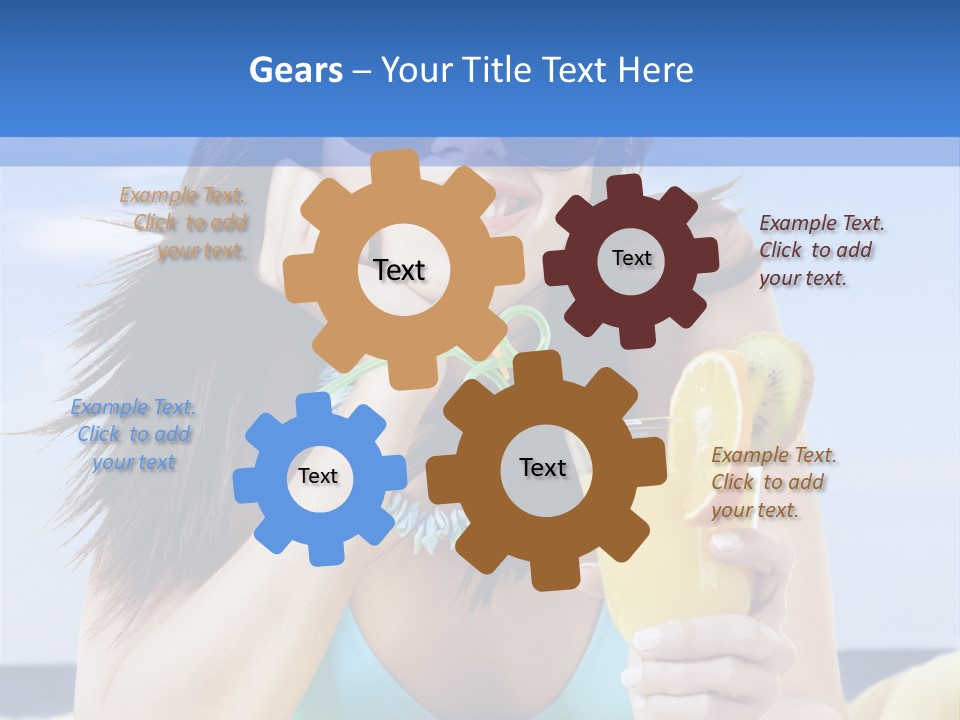 Citrus Holiday Juice PowerPoint Template