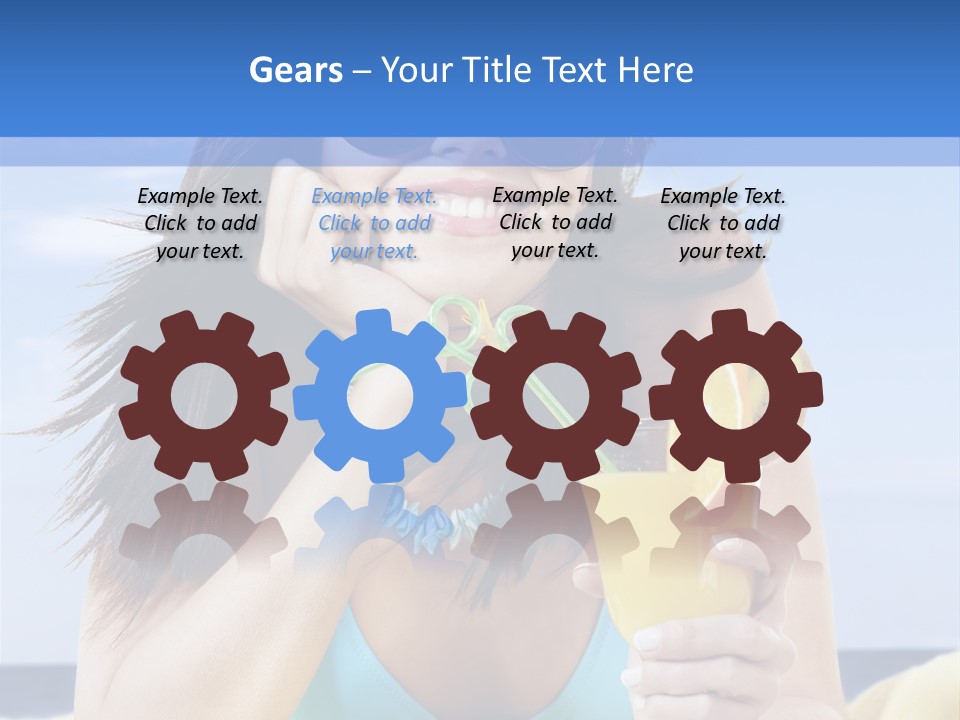 Citrus Holiday Juice PowerPoint Template