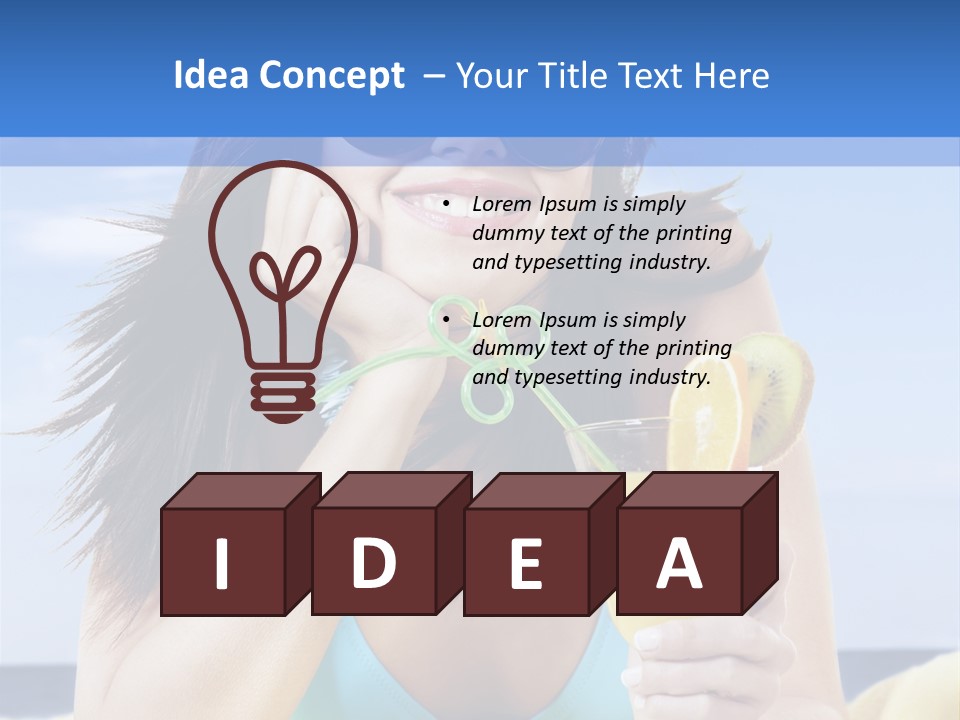 Citrus Holiday Juice PowerPoint Template