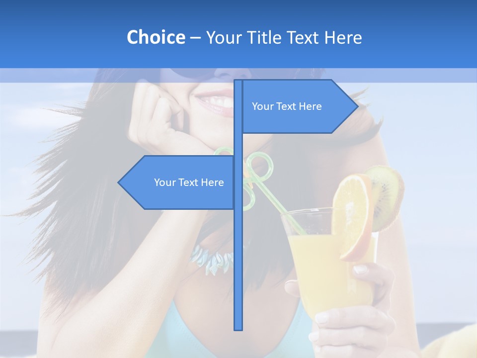 Citrus Holiday Juice PowerPoint Template