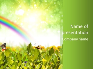 Spring Pretty Tropic PowerPoint Template