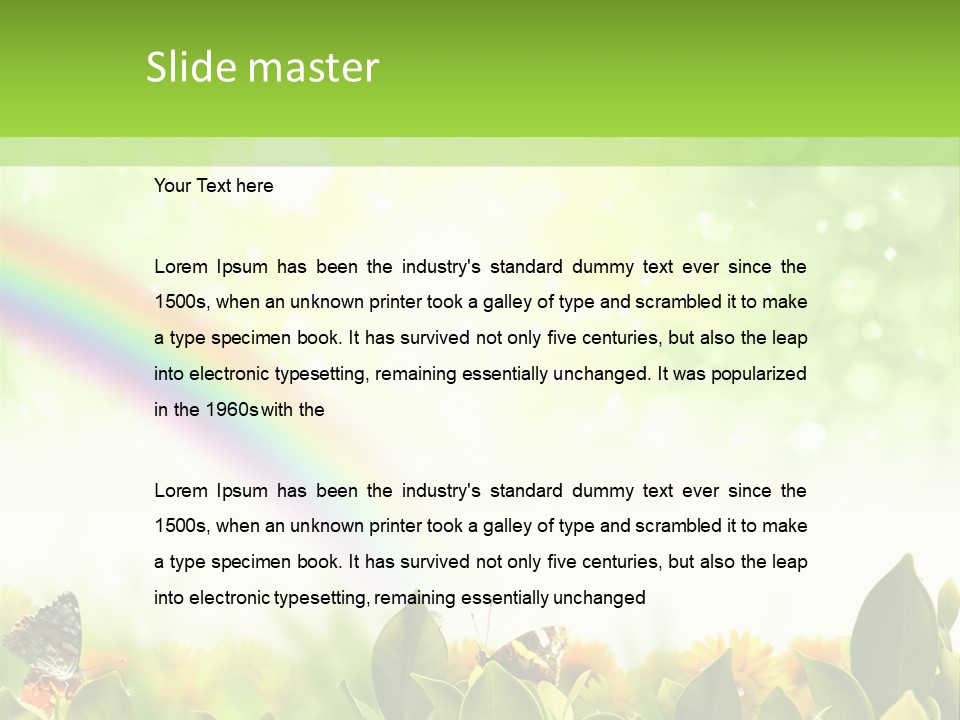 Spring Pretty Tropic PowerPoint Template
