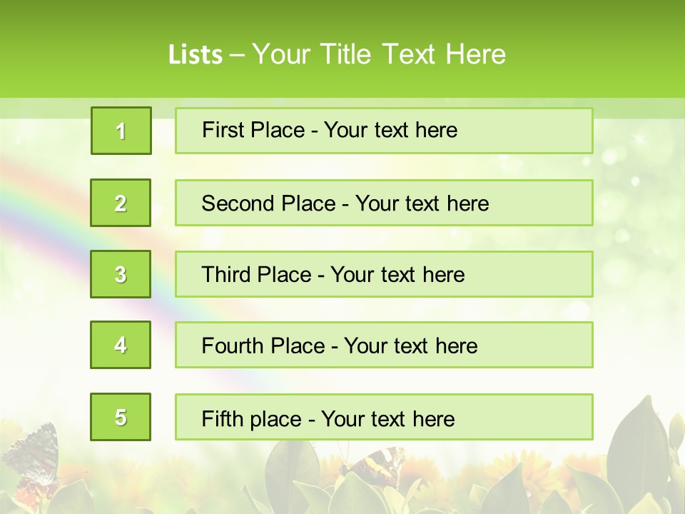 Spring Pretty Tropic PowerPoint Template