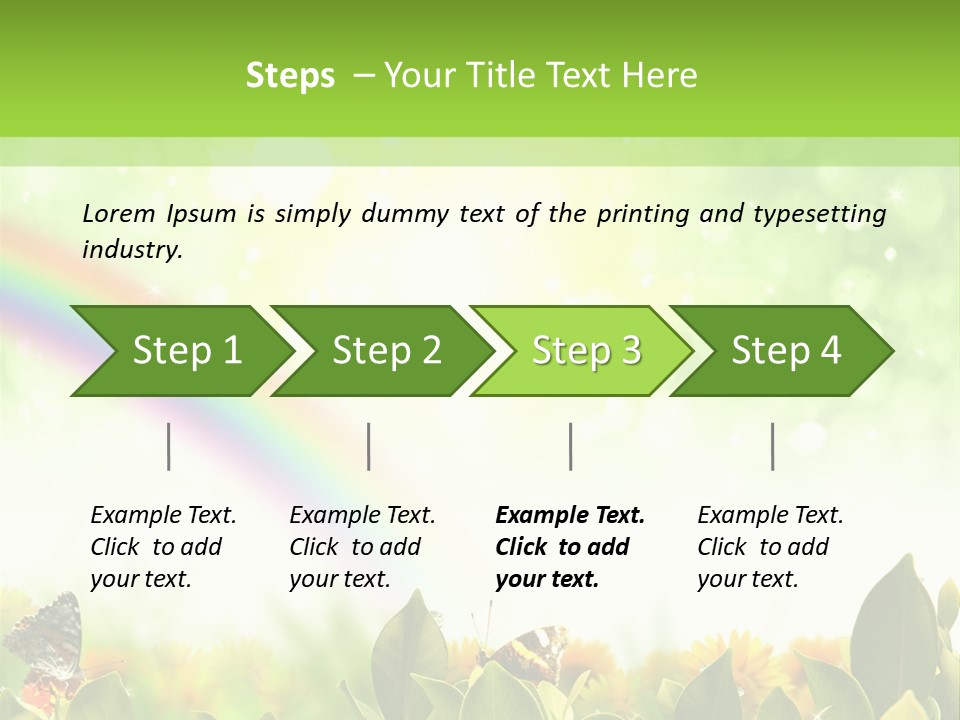 Spring Pretty Tropic PowerPoint Template