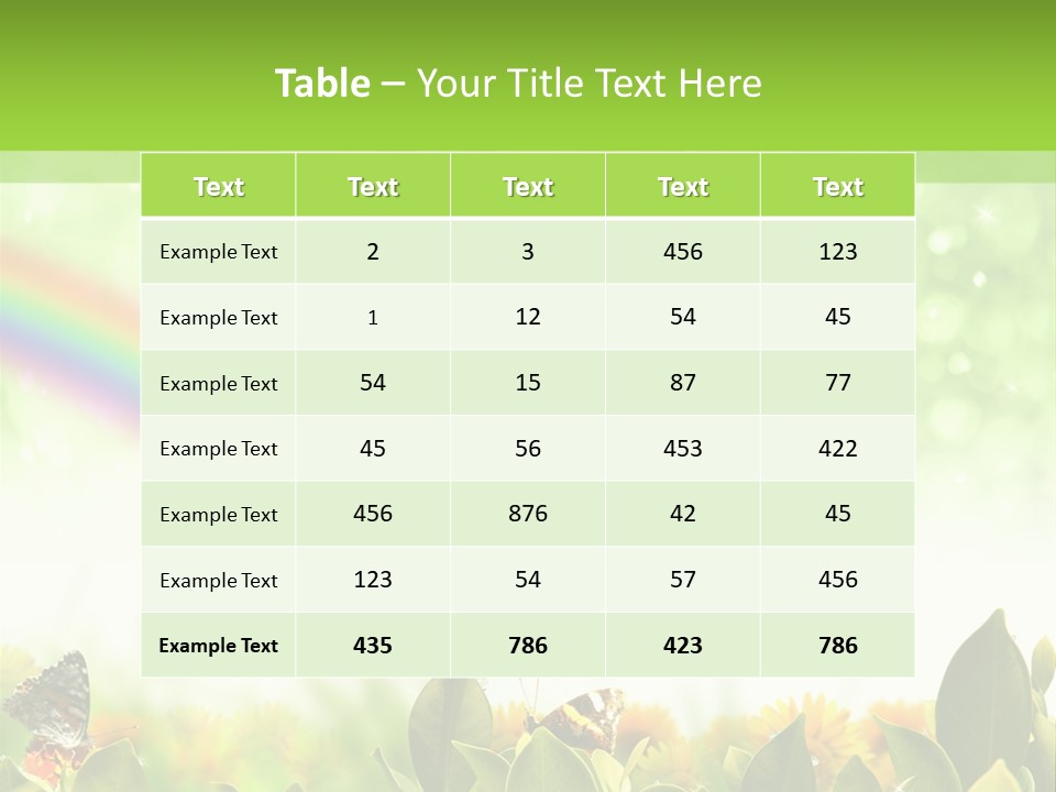 Spring Pretty Tropic PowerPoint Template