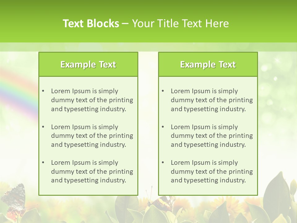 Spring Pretty Tropic PowerPoint Template