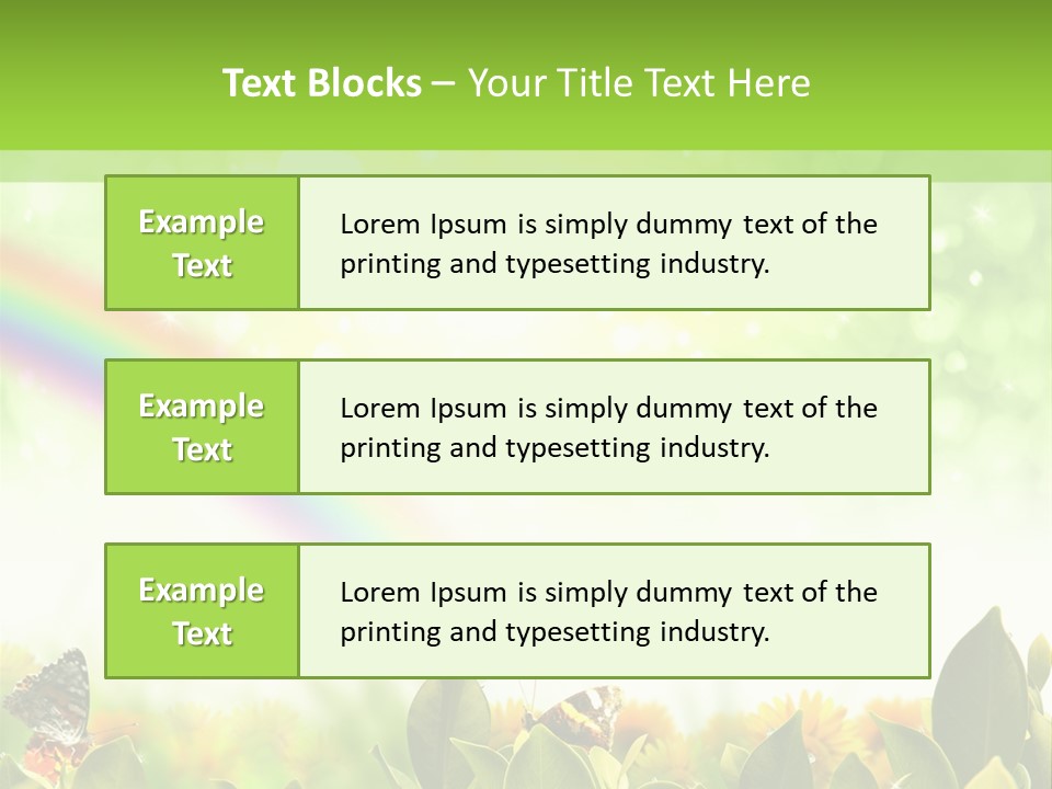 Spring Pretty Tropic PowerPoint Template