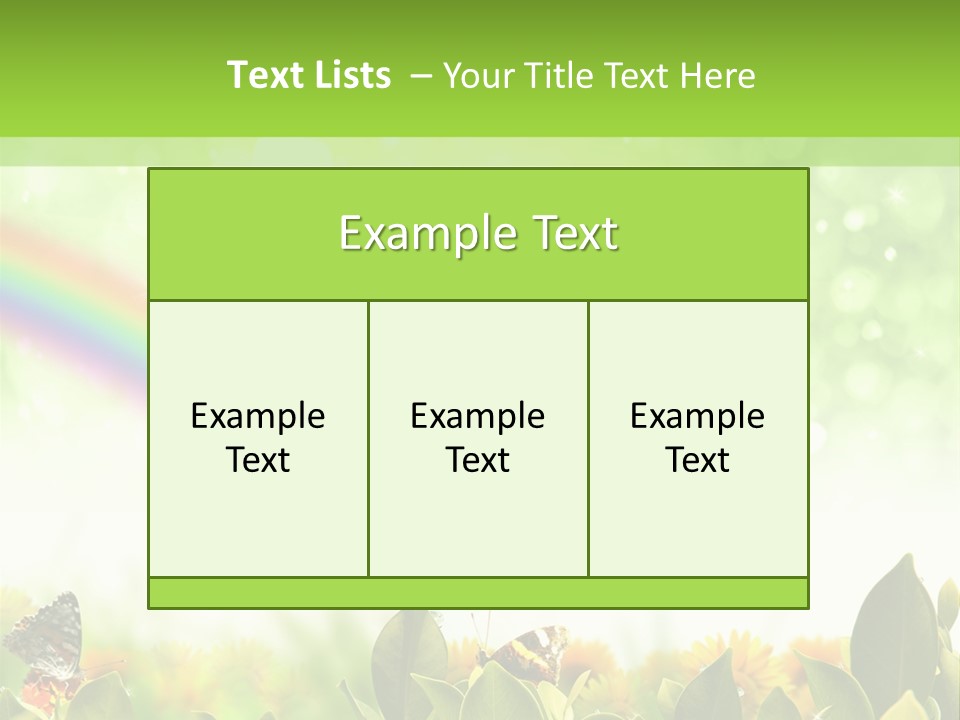 Spring Pretty Tropic PowerPoint Template