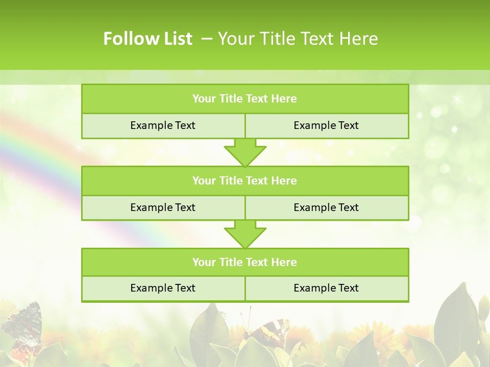 Spring Pretty Tropic PowerPoint Template