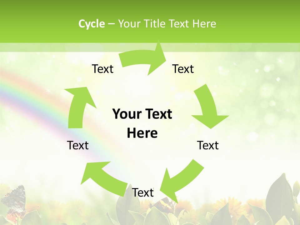 Spring Pretty Tropic PowerPoint Template