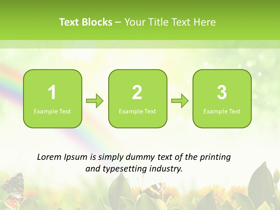 Spring Pretty Tropic PowerPoint Template