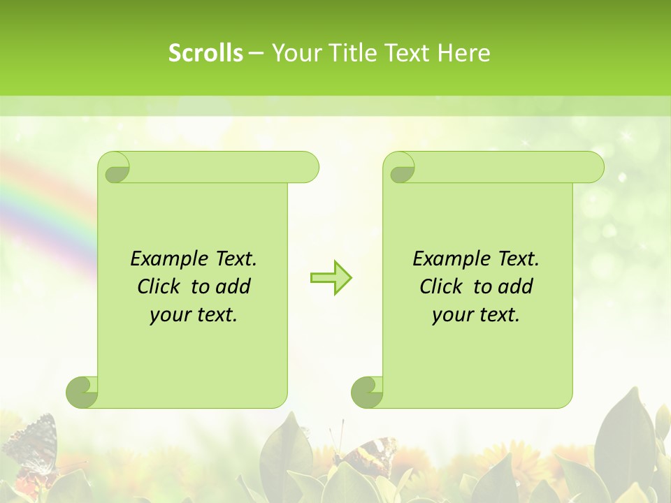 Spring Pretty Tropic PowerPoint Template
