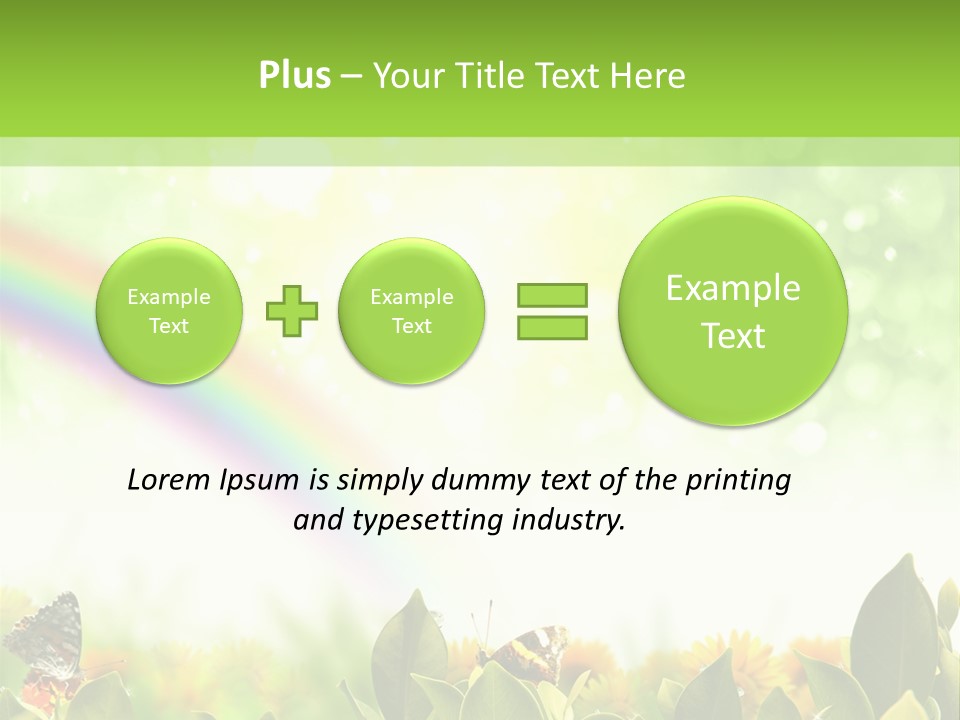 Spring Pretty Tropic PowerPoint Template