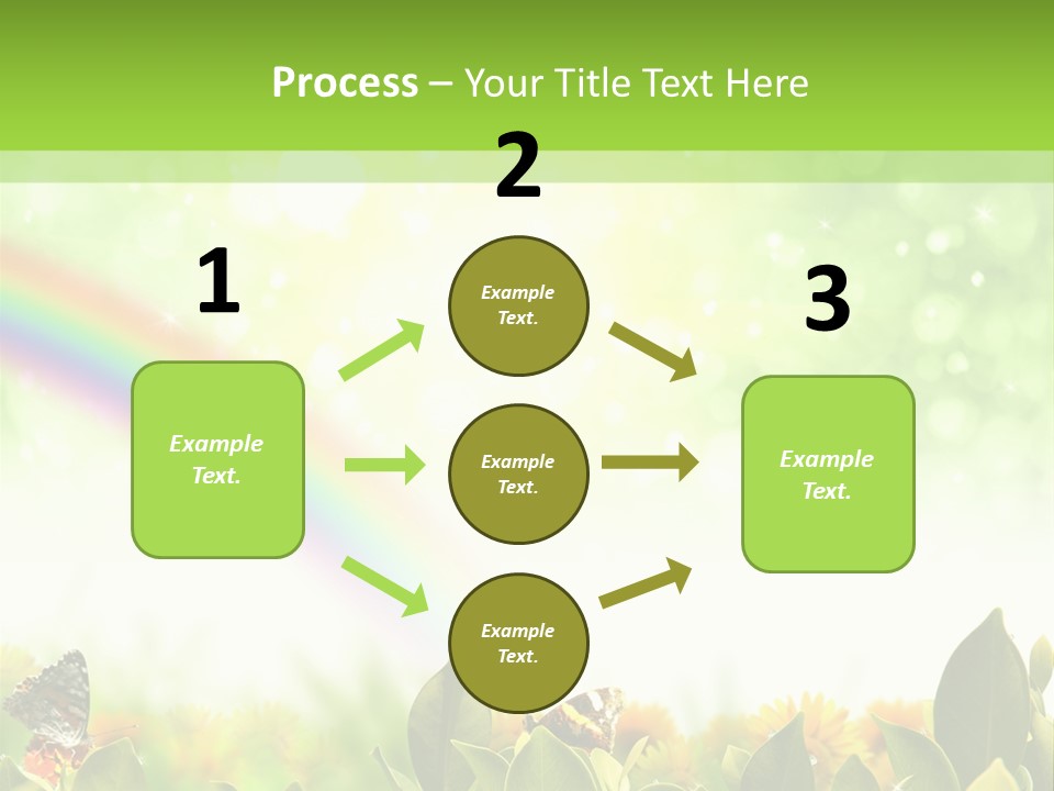 Spring Pretty Tropic PowerPoint Template