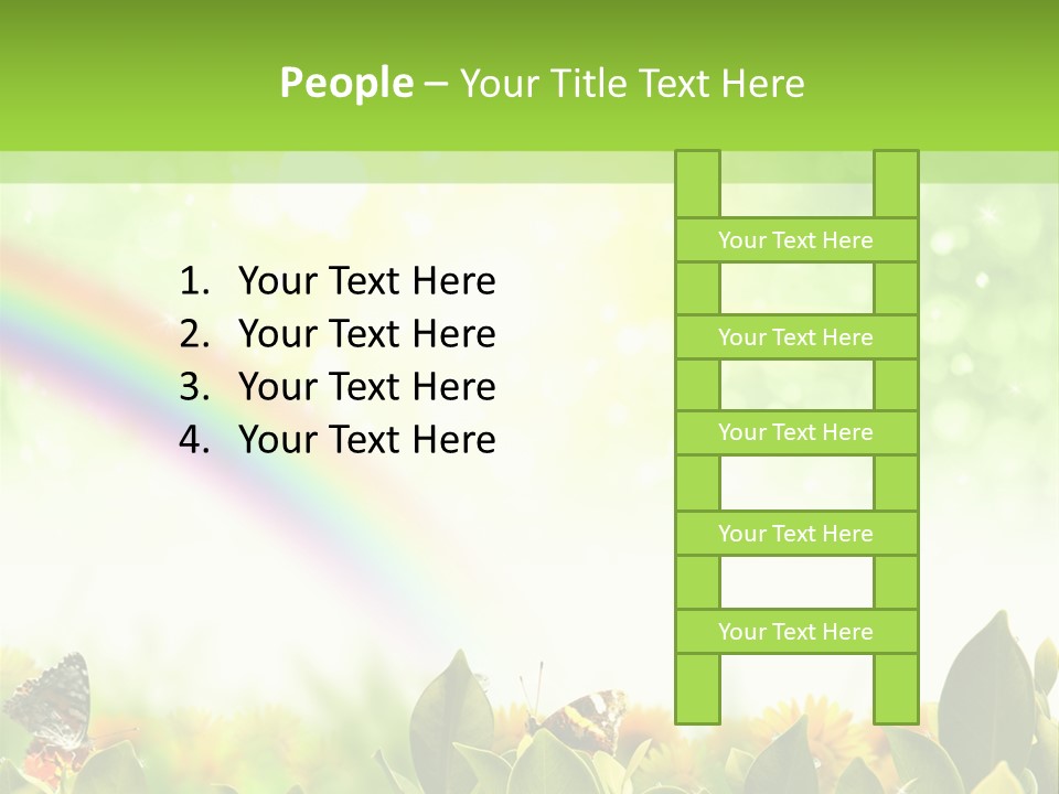 Spring Pretty Tropic PowerPoint Template