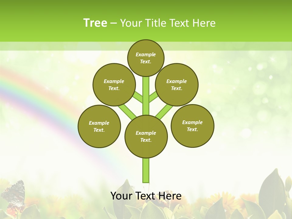 Spring Pretty Tropic PowerPoint Template